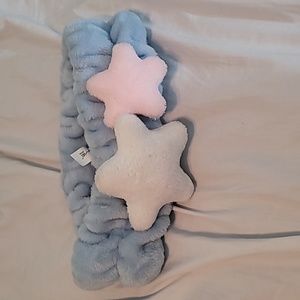 Creme makeup headband, stars